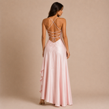 Alicia - Vestido de tirantes finos con cuerpo drapeado