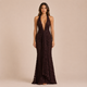 Carmen - Vestido halter de encaje con escote profundo