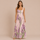 Irene - Vestido midi de tirantes anchos con falda plisada