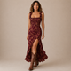 Amaia - Vestido drapeado con tirantes de volante