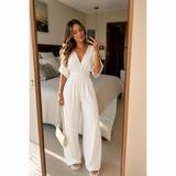 Lidia - Mono elegante con escote en V
