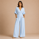 Lidia - Mono elegante con escote en V