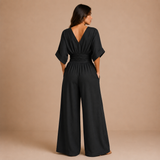 Lidia - Mono elegante con escote en V