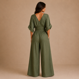 Lidia - Mono elegante con escote en V