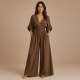 Lidia - Mono elegante con escote en V