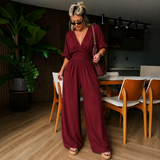 Lidia - Mono elegante con escote en V