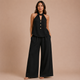 Isabel - Conjunto top halter con botones y pantalón palazzo