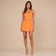 Lucía - Conjunto top bandeau y minifalda pantalón asimétrica