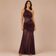 Eva - Vestido asimétrico drapeado con transparencias
