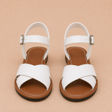 Teresa - Sandalias planas con tiras cruzadas