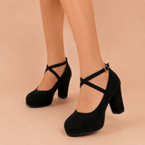 Alejandra - Zapatos de tacón bloque con plataforma