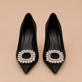Zapatos de tacón con pedrería