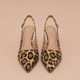 Zapatos de tacón con estampado leopardo