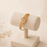 Pulsera con corazón de brillantes