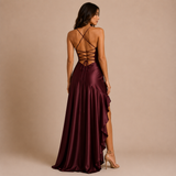 Alicia - Vestido de tirantes finos con cuerpo drapeado