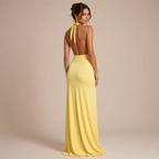 Vega – vestido largo con escote profundo