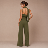 Sienna – mono fluido con detalle al cuello y pernera amplia