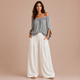 Isabela - Conjunto de blusa hombros descubiertos y pantalón