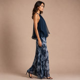Triana - conjunto chiffon azul océano