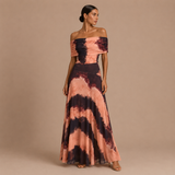 Ingrid - Vestido Hombros Descubiertos de Caída Fluida