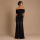Adella - Vestido Escote Asimétrico con Abertura Drapada