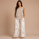 Cristina - Conjunto top asimétrico y pantalón palazzo