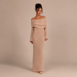 Sofia - Vestido Texturizado Off-Shoulder
