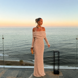 Sofia - Vestido Texturizado Off-Shoulder