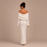 Sofia - Vestido Texturizado Off-Shoulder
