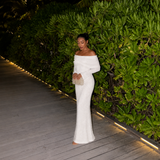 Sofia - Vestido Texturizado Off-Shoulder