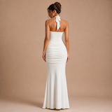 Martina – vestido sofisticado con drapeado frontal