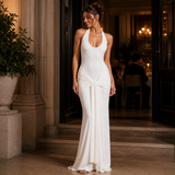 Martina – vestido sofisticado con drapeado frontal