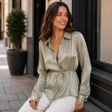 Sofía – blusa camisera de estilo refinado con toque femenino