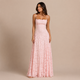 Mariana - Vestido largo de encaje con espalda descubierta