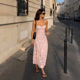 Mariana - Vestido largo de encaje con espalda descubierta