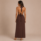 Lola – vestido largo con escote halter