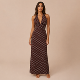 Lola – vestido largo con escote halter