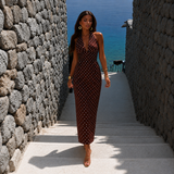 Lola – vestido largo con escote halter
