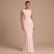Mónica - Vestido maxi ceñido con nudo frontal y falda sirena