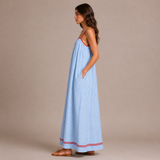 Catalina - Vestido maxi de rayas
