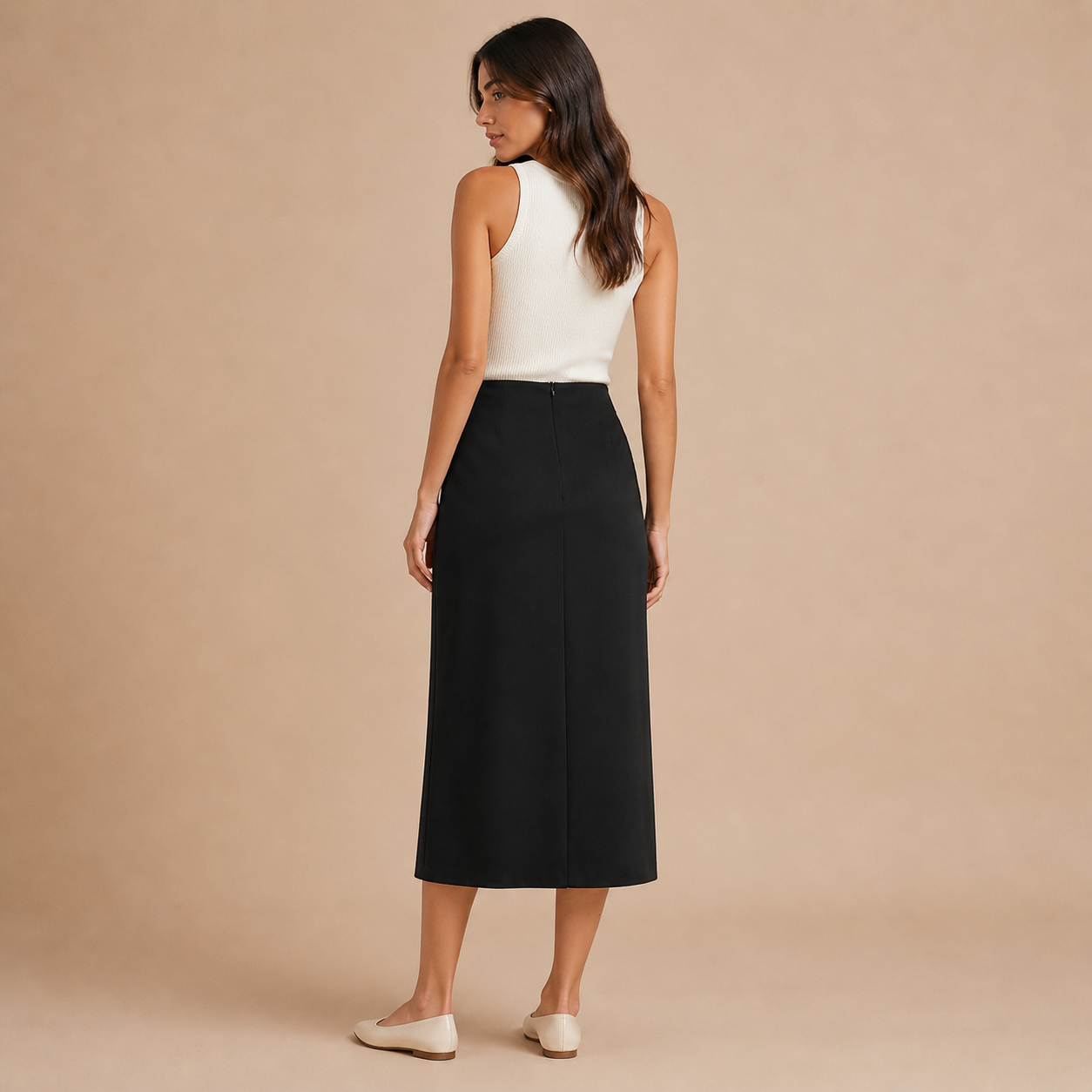 Alma – falda midi de inspiración clásica con toque contemporáneo