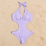 Bañador minimalista de lavanda