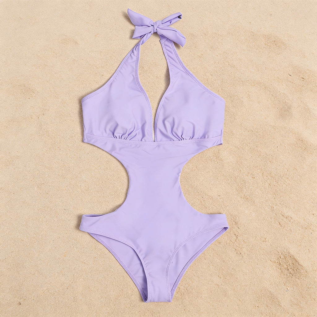 Bañador minimalista de lavanda