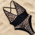 Bañador con estampado de leopardo
