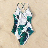 Bañador con estampado tropical
