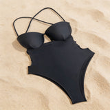 Bañador negro minimalista