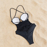 Bañador negro minimalista