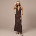 Lola – vestido largo con escote halter