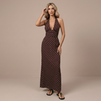 Lola – vestido largo con escote halter