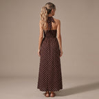 Lola – vestido largo con escote halter